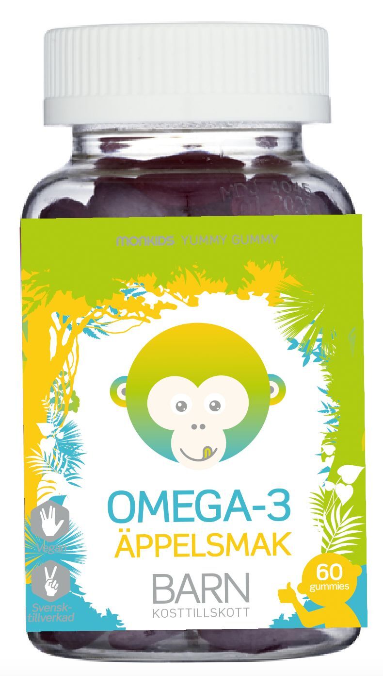 Omega-3 Barn Äpple 60 tuggisar