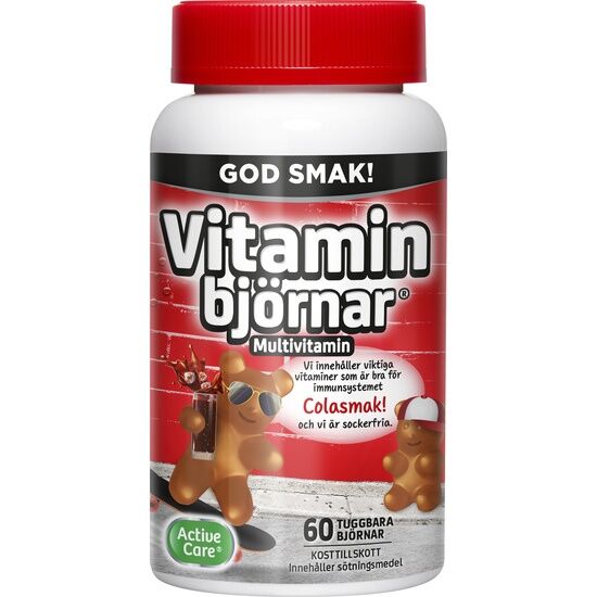 Vitaminbjörnar Cola 60 gummies