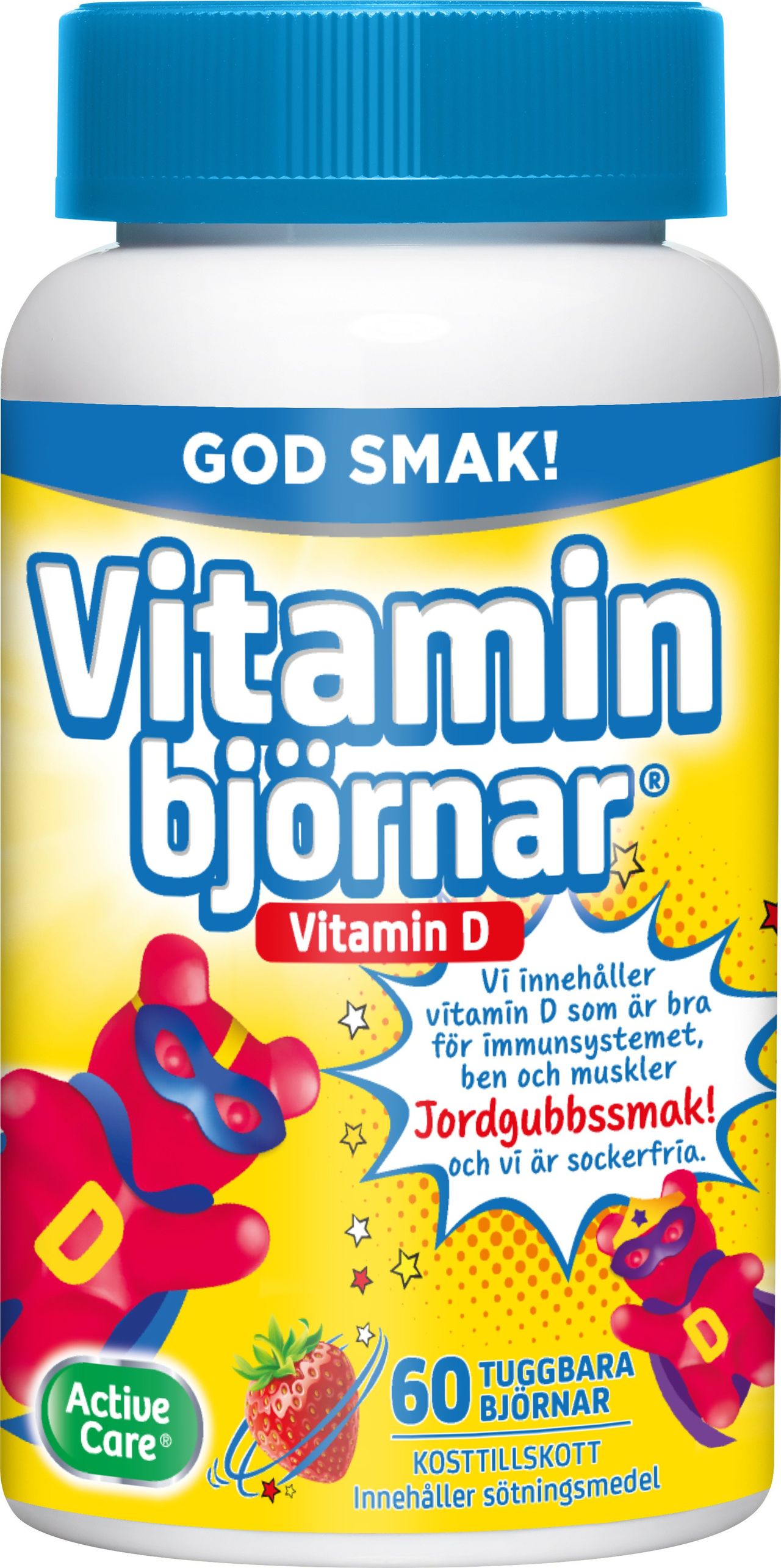 Vitaminbjörnar Vitamin D 60 tuggtabletter