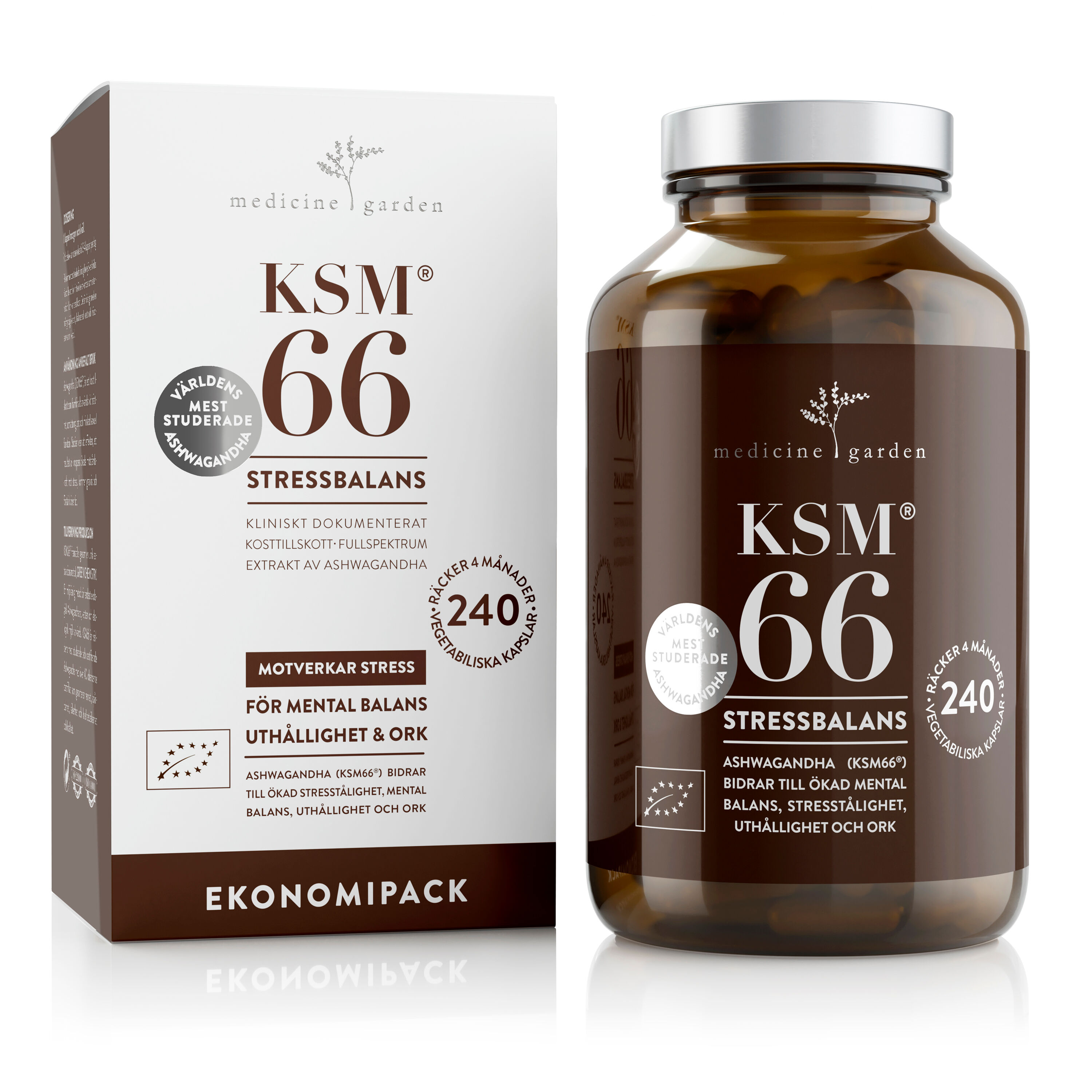 KSM66 Ashwagandha 240 kapslar Ekonomi