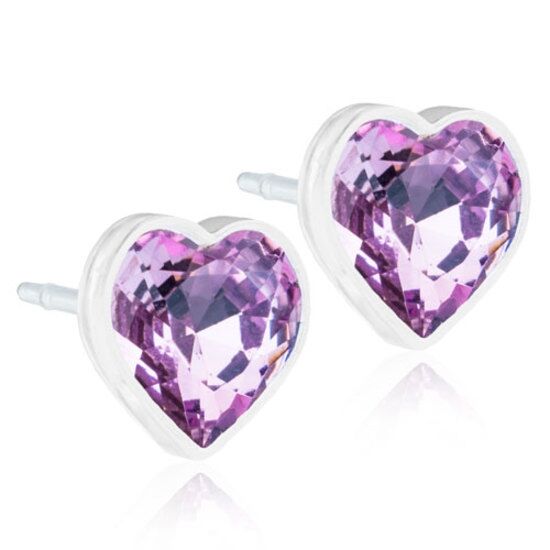 MP Heart 6 mm Light amethyst 1 par