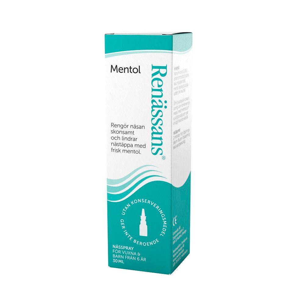 Nässpray koksaltlösning mentol 30 ml