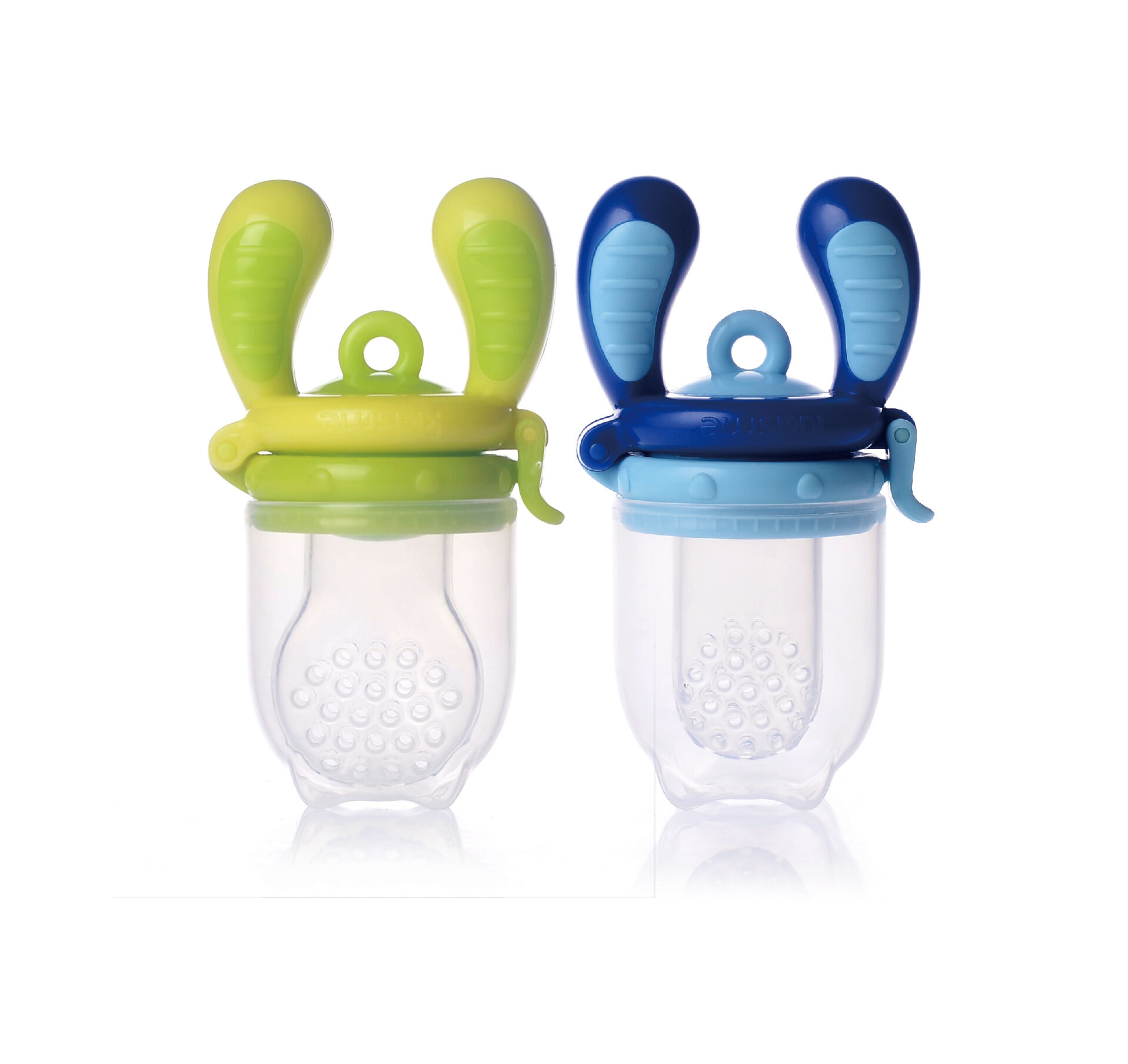 FoodFeeder 2-pack 4m+/6m+ Aqua/Lime