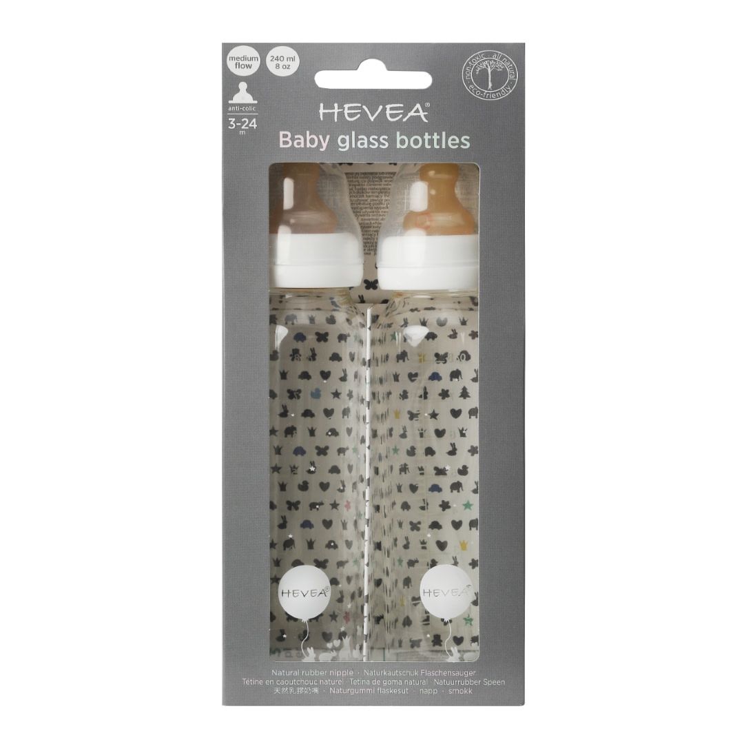 Nappflaska Glas 2-pack 240 ml 