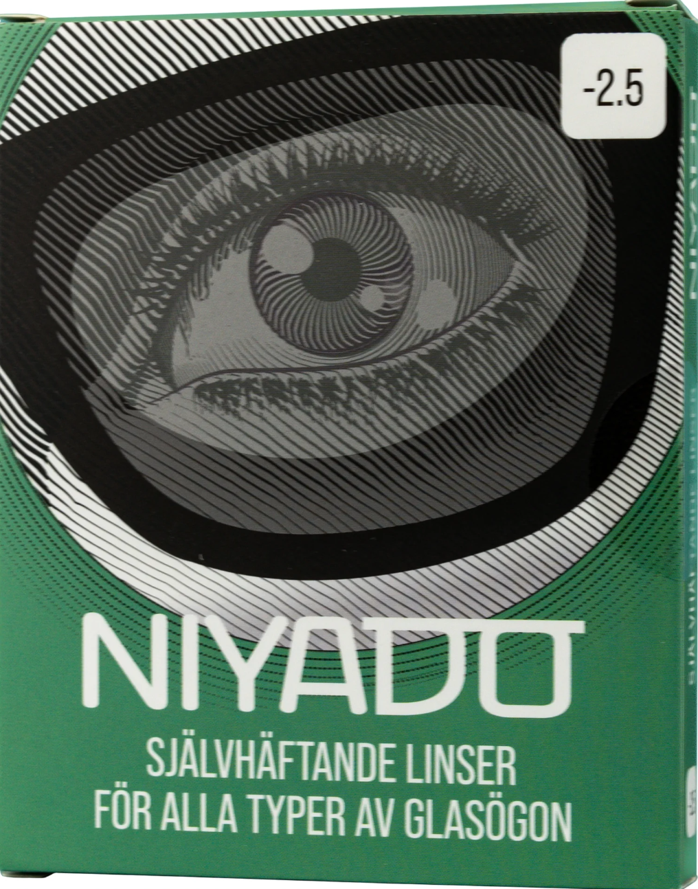 Självhäftande Optiska Silikonlinser 1 par -2,5