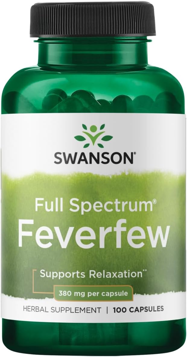 Full Spectrum Feverfew, 380 mg, 100 kapslar