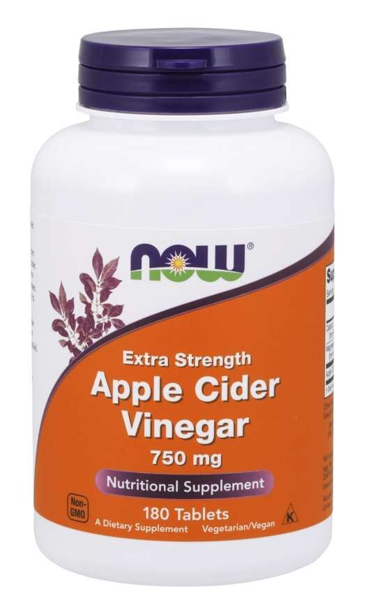 Apple Cider Vinegar 750 mg 180 tabletter NOW