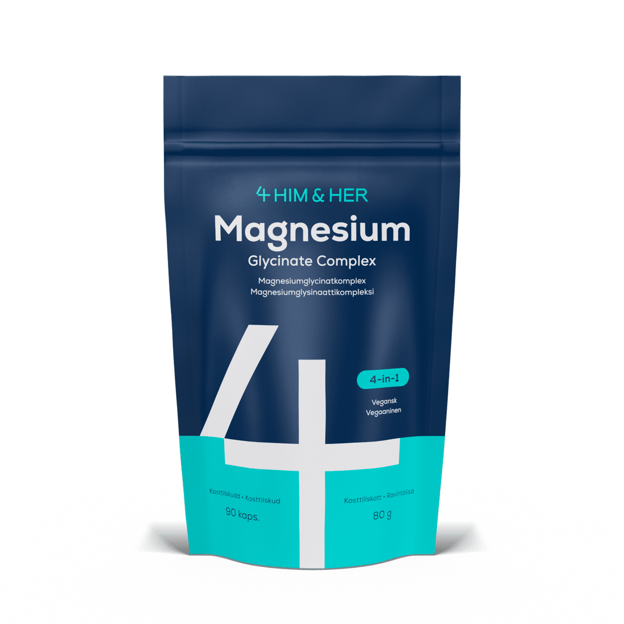 Magnesium Trippelkomplex 4-in-1 90 st