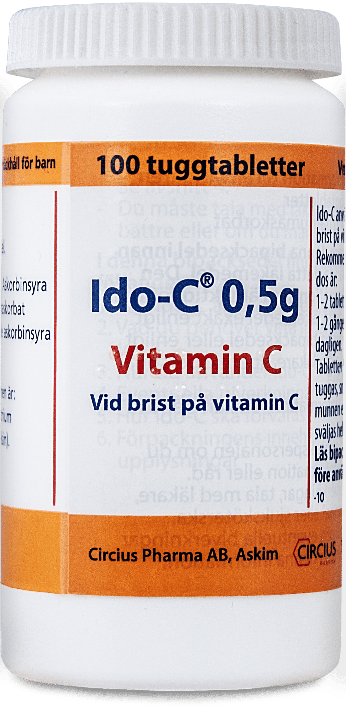 0,5 g Vitamin C 100 tuggtabletter
