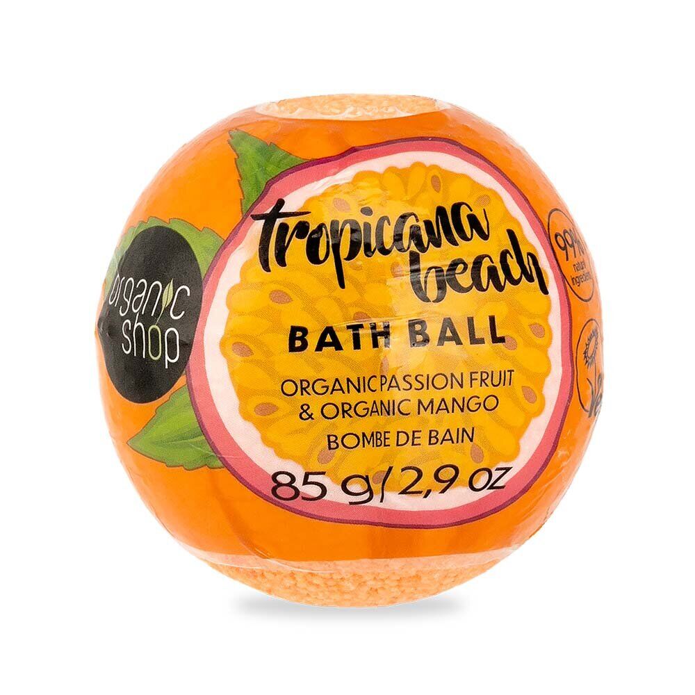 Tropicana Beach Organic Passion Fruit & Organic Mango bath ball 85g