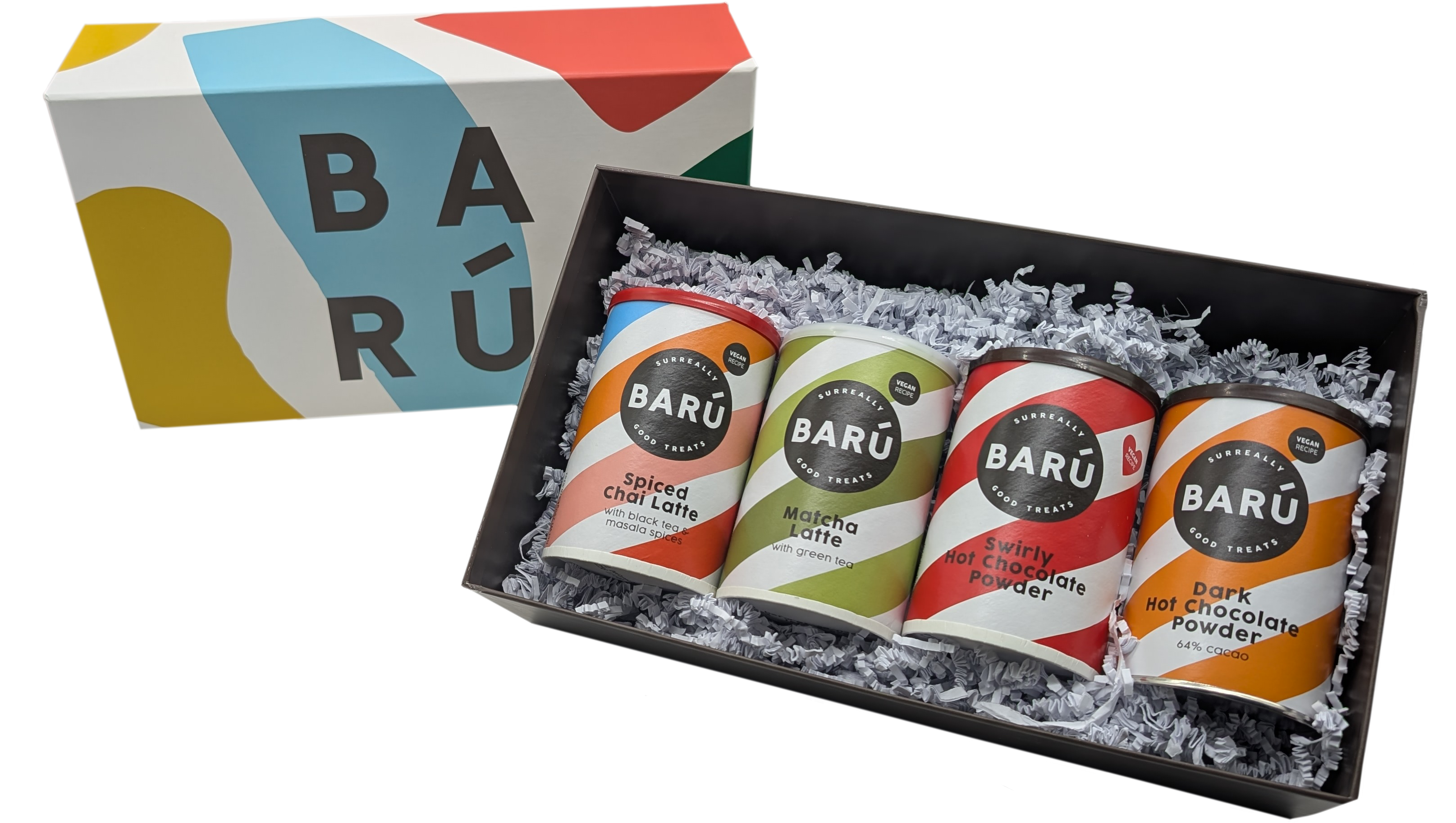 Presentset Hot & Cozy Mix Chai, Matcha, Choklad 4x250g