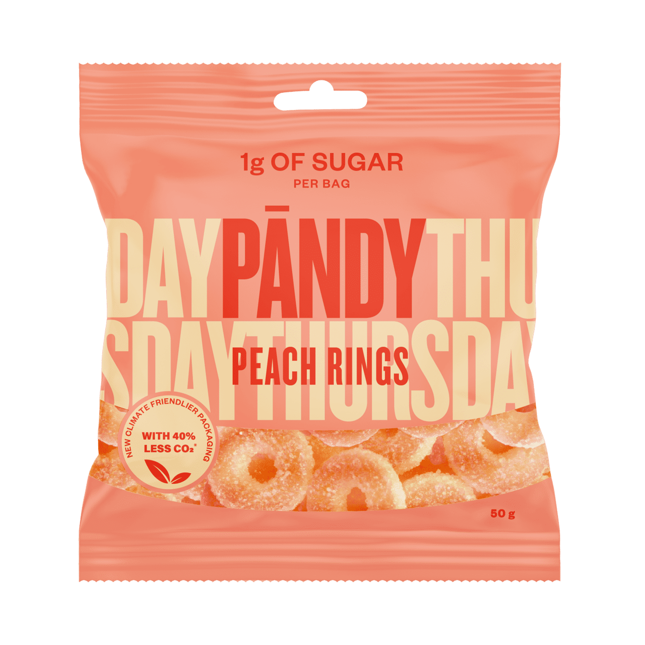 Candy Peach Rings 50g