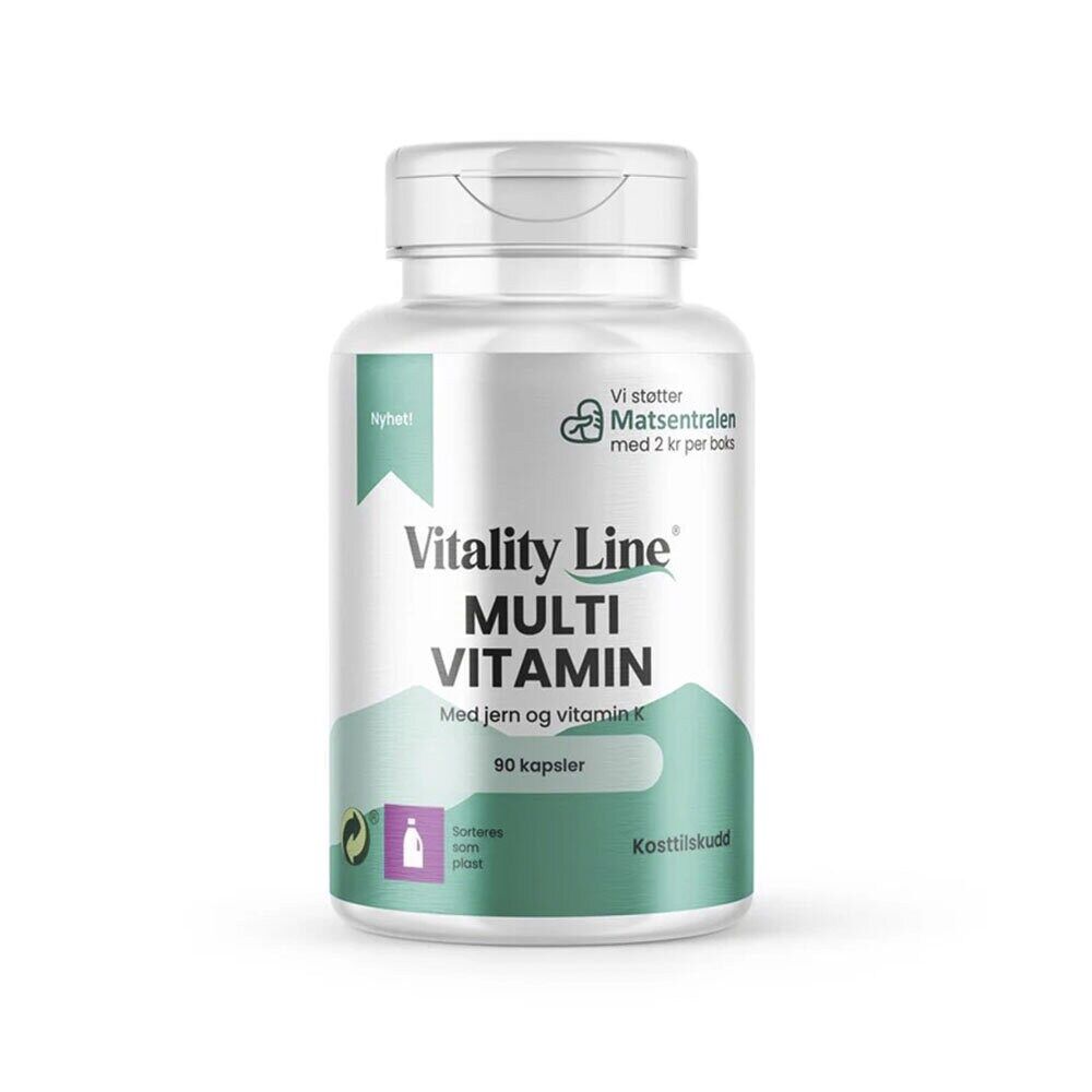 Multivitamin med järn 90 kapslar