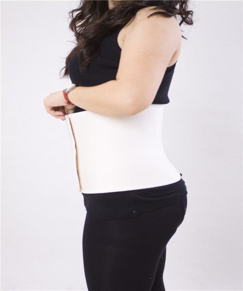 Bamboo Bellyband - Maggördel L (85-95 cm) Vit