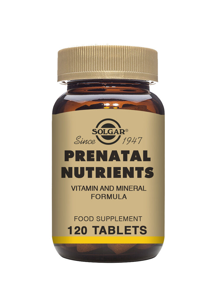 Prenatal Nutrients Solgar – Multivitamin för dig som vill bli gravid, är gravid eller ammar 120 tabletter