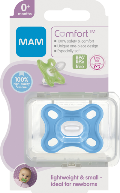 MAM Comfort - Soothie/Sugnapp Blå