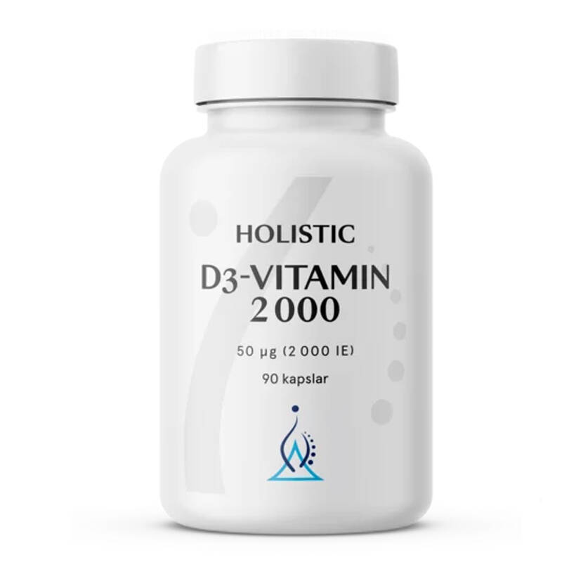 D3-Vitamin 2000, 90 kapslar - Holistic