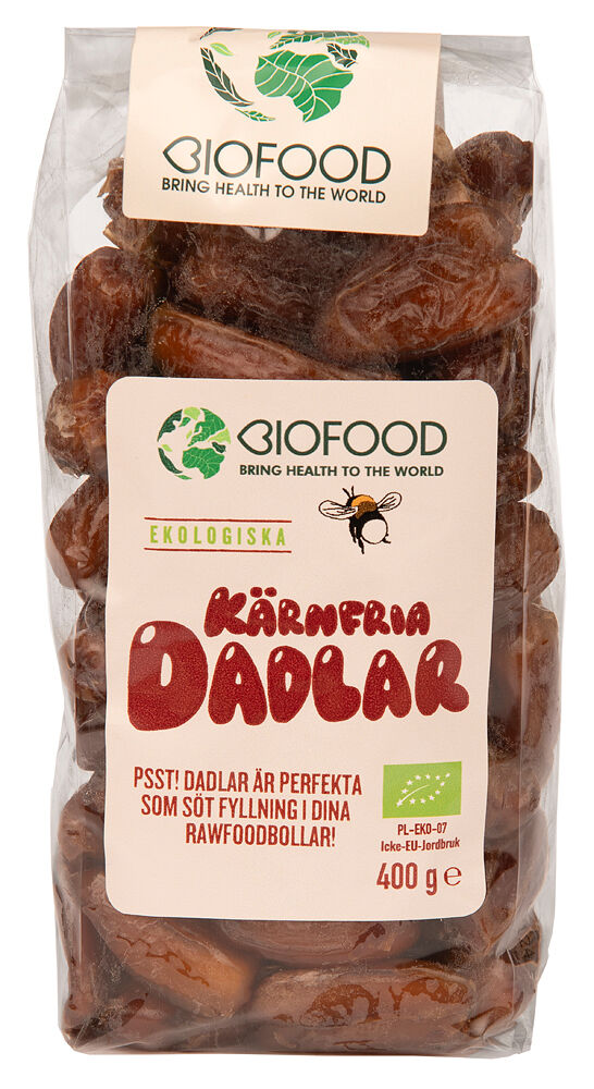 Biofood Dadlar kärnfria 400 g EKO