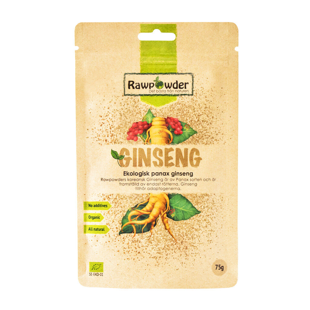 Ginseng pulver Panax 75g - Rawpowder