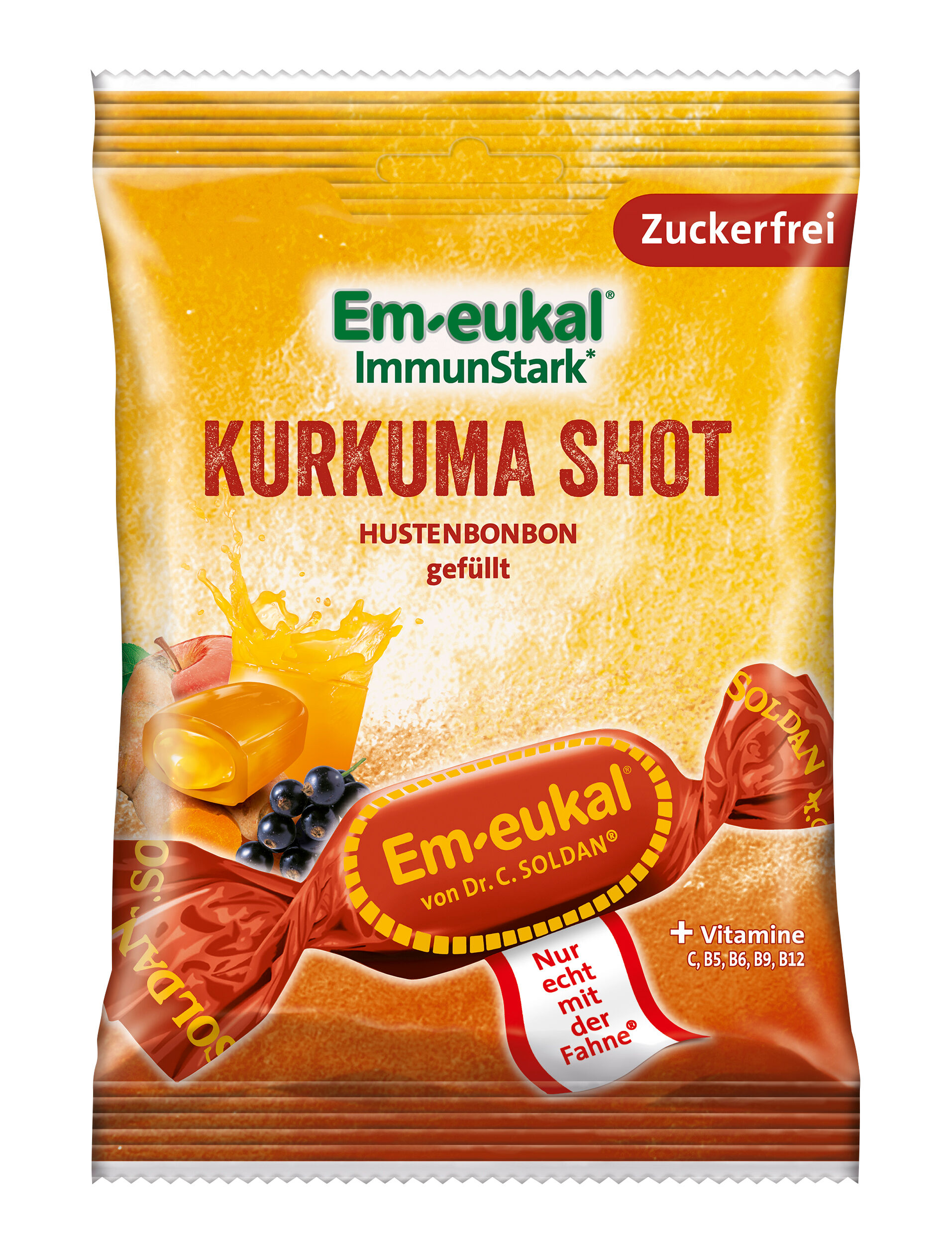 Sockerfri Halstablett Gurkmeja 75g - Em-eukal