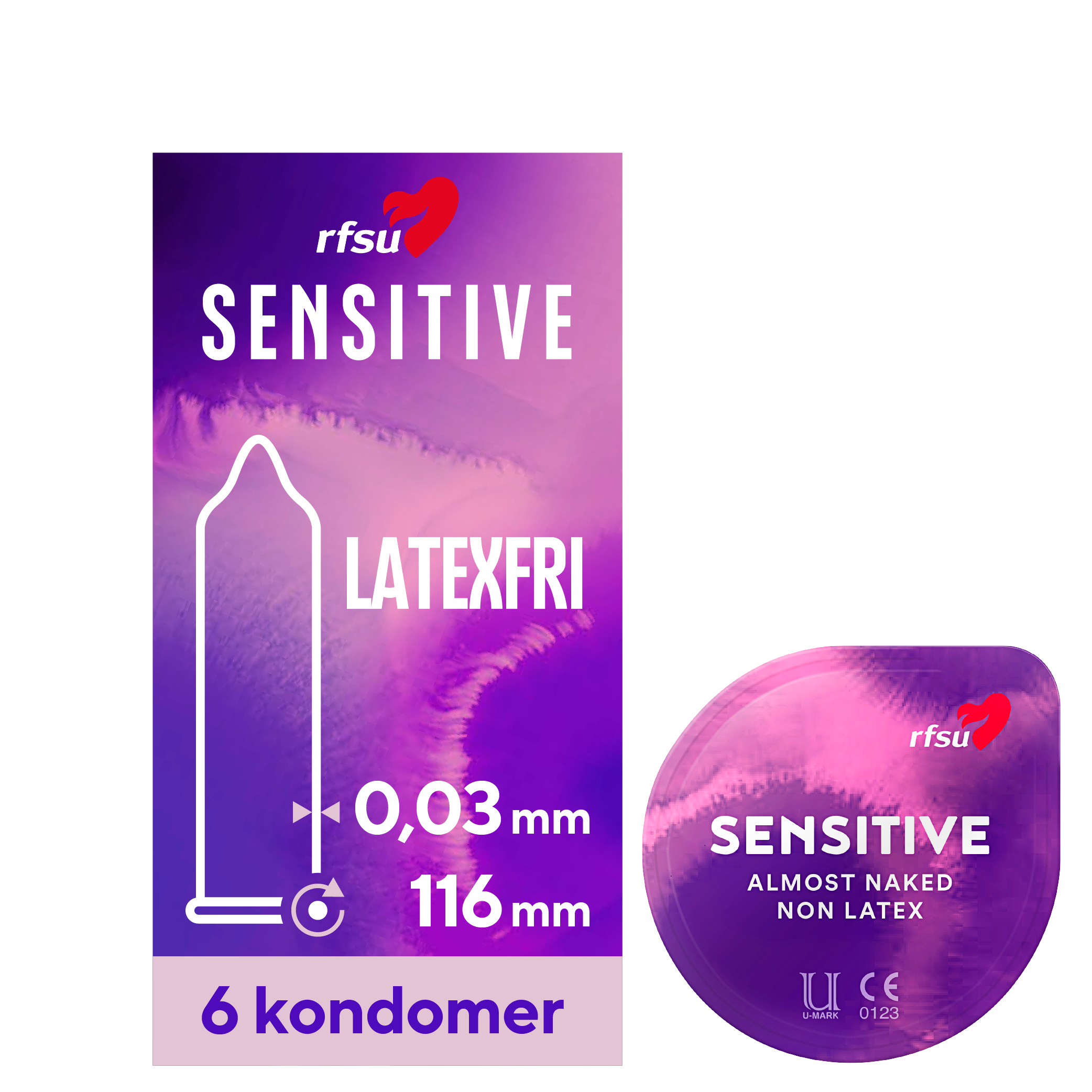 RFSU Sensitive kondomer 6-pack